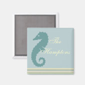 Das Hampton-Sea-Pferd Magnet (Vorderseite/Rückseite)