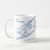 Das Hamptons-NY-Geschenk Kaffeetasse (Links)