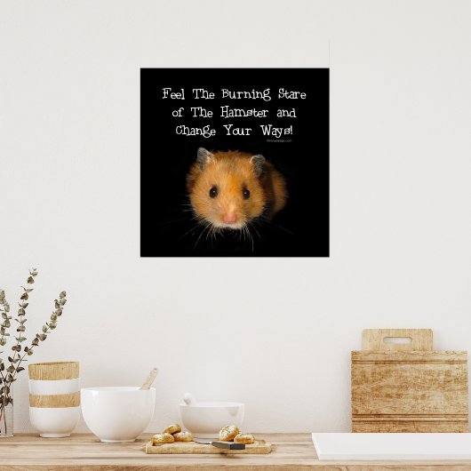 Das Hamsterplakat Poster (Küche)