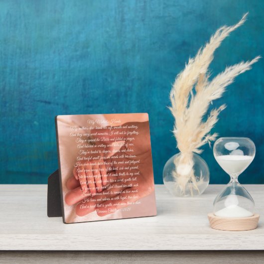 Das Handgedicht meiner Mutter ist klar Fotoplatte (InSitu)