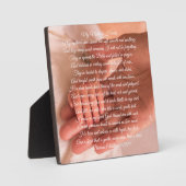 Das Handgedicht meiner Mutter ist klar Fotoplatte (Vorderseite)