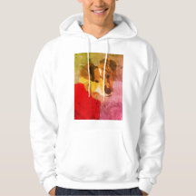 Das Handgemalte Portrait Hoodie