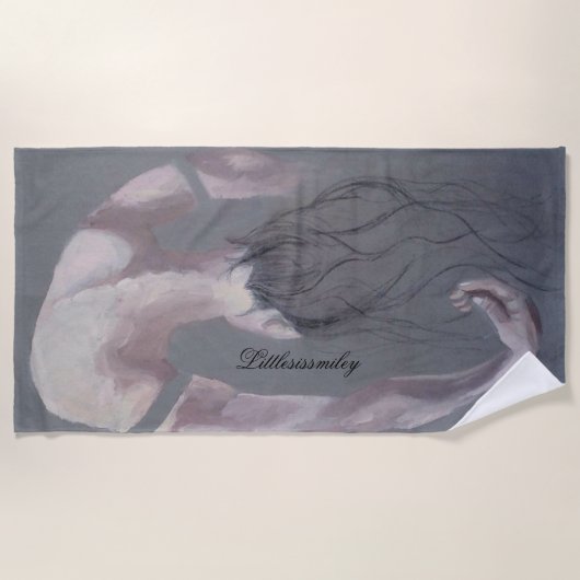 Das Handtuch von oben nach unten (Vorderseite)