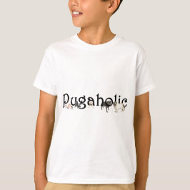 Das Hanes Tagless Pugaholic Kindes T - Shirt