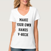 Das HANES V-NECK der kundenspezifischen T-Shirt (Vorderseite)