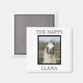 DAS HAPPY LLAMA MAGNET (Vorderseite/Rückseite)