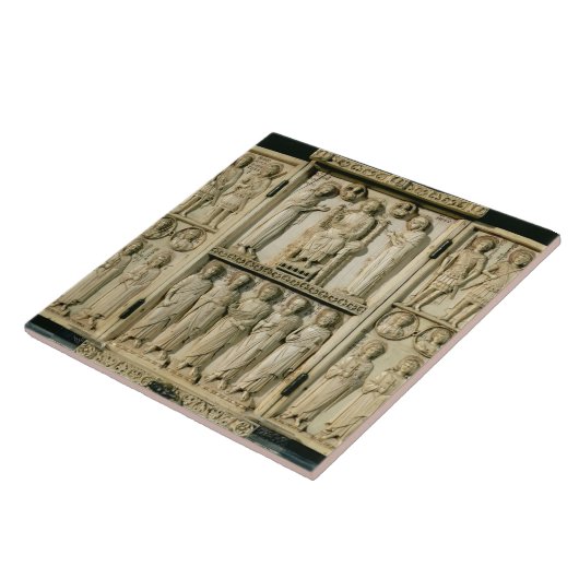 Das Harbaville Triptychon, das Christus Fliese (Seite)