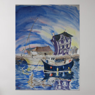 Das Harbourmaster, Aberaeron Poster