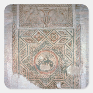 Das Hare-Mosaik, 350 n. Chr. Quadratischer Aufkleber