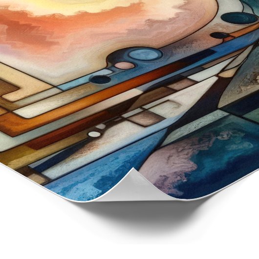 Das Harmonische Paradoxon - Abstrakte Frauenkunst Poster (Ecke)