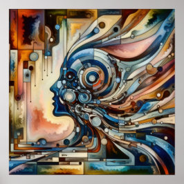 Das Harmonische Paradoxon - Abstrakte Frauenkunst Poster