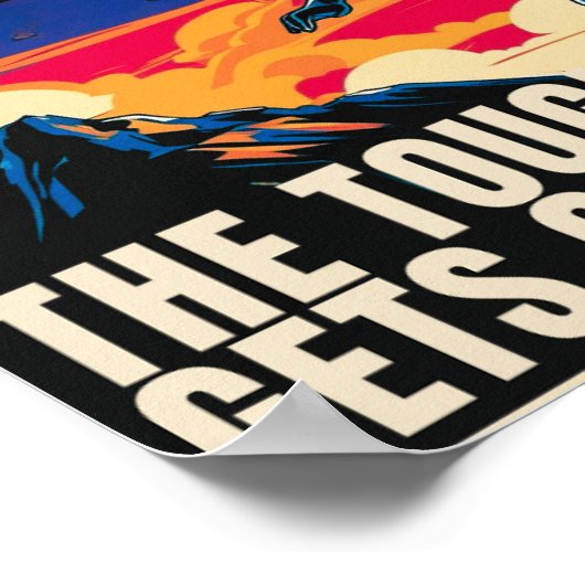 Das harte Motivierend Poster (Ecke)