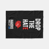 Das Hass - Kein Maga Hat wählen Kamala Harris Tim Fleecedecke (Vorderseite (Horizontal))