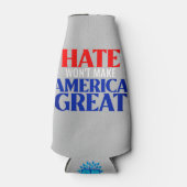 Das Hass wird Amerika nicht groß machen Flaschenkühler (Vorderseite)