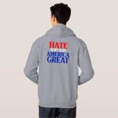Das Hass wird Amerika nicht groß machen Hoodie (Schwarz voll)