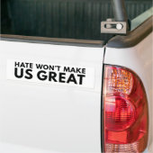 Das Hass wird uns nicht groß machen Autoaufkleber (Auf Lkw)