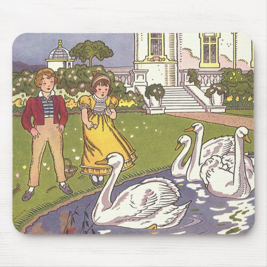 Das hässliche Duckling, die Vintage Märchen von Ha Mousepad (Vorne)