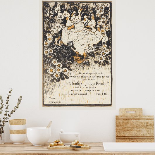Das hässliche Duckling Poster (Küche)