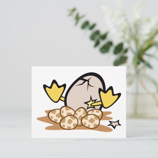 Das hässliche Duckling Postkarte (Stehend Vorderseite)