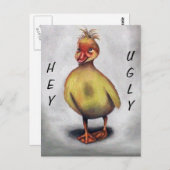 Das hässliche Duckling Postkarte (Vorne/Hinten)