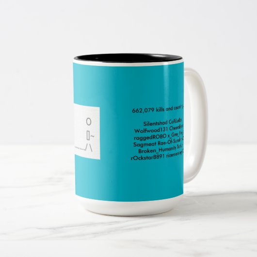 Das hässliche Shaders Zweifarbige Tasse (VorderseiteRechts)