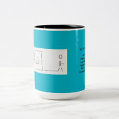 Das hässliche Shaders Zweifarbige Tasse (Mittel)