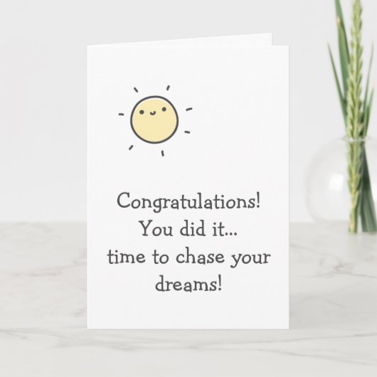 Das hast du getan! Zeit, deine Träume zu hinterfra Karte (Vorderseite)