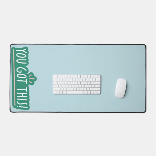 Das hast du Got! - Einfache Design Desk Mat Schreibtischunterlage (Tastatur & Maus)