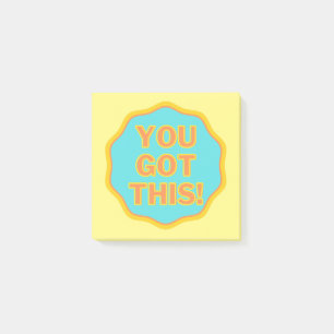 Das hast du Got! Motivierend Design Post-it Klebezettel