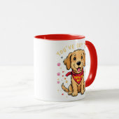 Das hast du Got! Motivierend Welpe-Tasse Tasse (VorderseiteRechts)