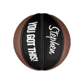 Das hast du Got! personalisiertes Basketball-Gesch Mini Basketball (Vertikal)