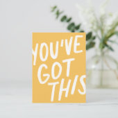 Das hast du Got Postkarte (Stehend Vorderseite)