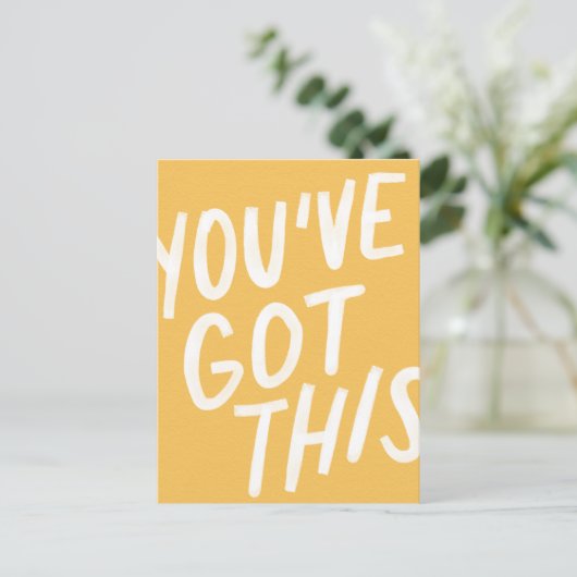 Das hast du Got Postkarte (Stehend Vorderseite)