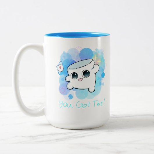 Das hast du Got! Zweifarbige Tasse (Links)