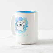 Das hast du Got! Zweifarbige Tasse (Vorderseite Links)