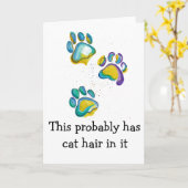 Das hat Katzenhaare in der Karte (Gelbe Blume)