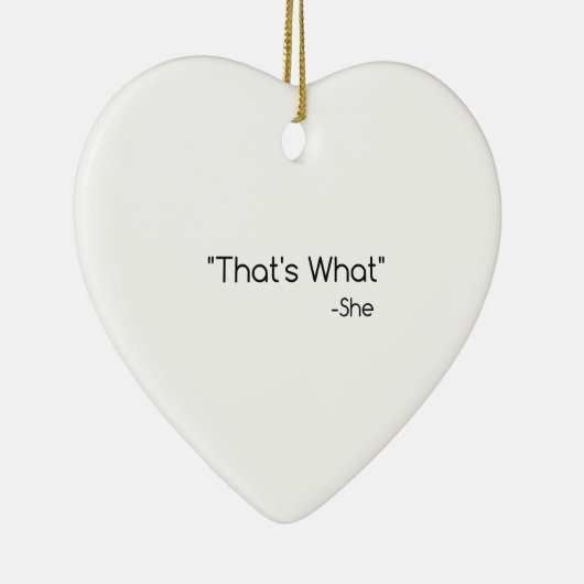 Das hat sie gesagt keramik ornament (Rechts)