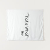 Das hat sie gesagt wandteppich (Vorderseite (Horizontal))