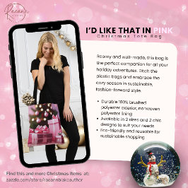 Das hätte ich gern in der rosa Weihnachtstasche Tasche