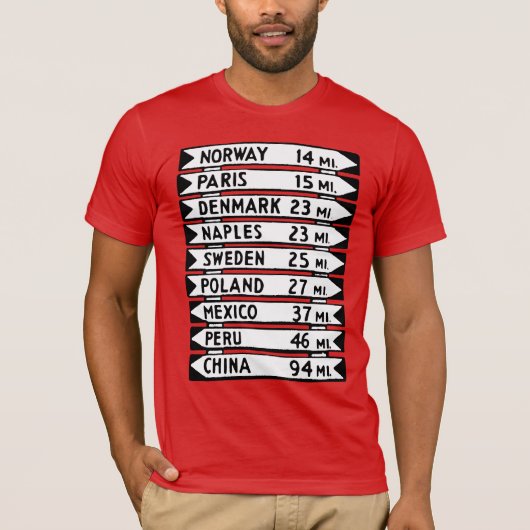 Das Hauptschild der OL T-Shirt (Vorderseite)