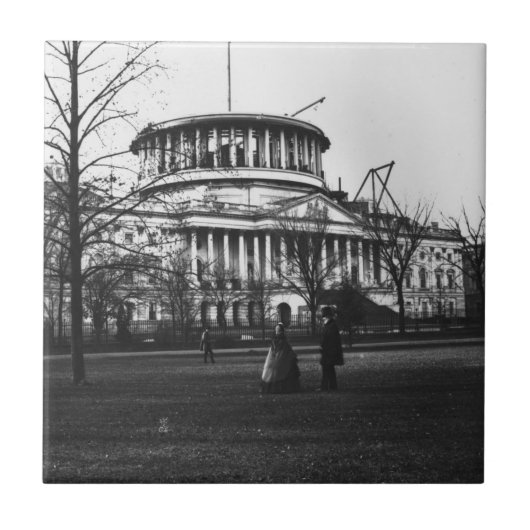 Das Hauptstadts-Gebäude in Washington DC Fliese (Vorderseite)