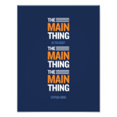 Das Hauptthema - Stephen Covey Foto Print (Vorne)