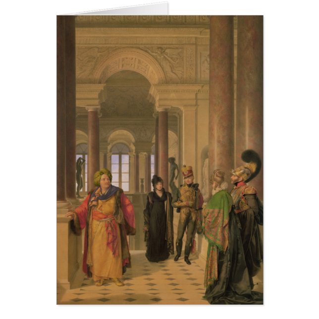 Das Haupttreppenhaus des Louvre, 1817 (Vorne)