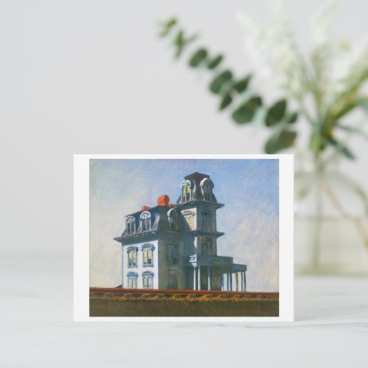 Das Haus an der Eisenbahn | Edward Hopper | Postkarte (Stehend Vorderseite)