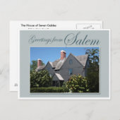 Das Haus der sieben Gables Postkarte (Vorne/Hinten)