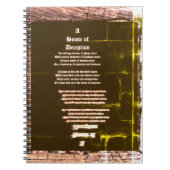 Das Haus der Täuschung Poster Notizblock (Vorderseite)