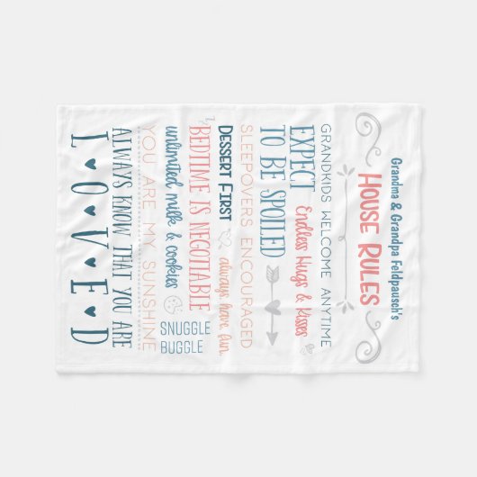 Das Haus des Großvaters ordnet Fleece-Decke an Fleecedecke (Vorderseite (Horizontal))