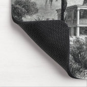 Das Haus des Pflanzers auf dem Mississippi Mousepad (Ecke)