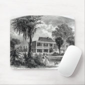 Das Haus des Pflanzers auf dem Mississippi Mousepad (Mit Mouse)