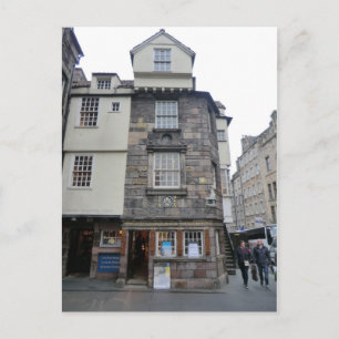 Das Haus des Presbyterianführers John Knox in Edin Postkarte